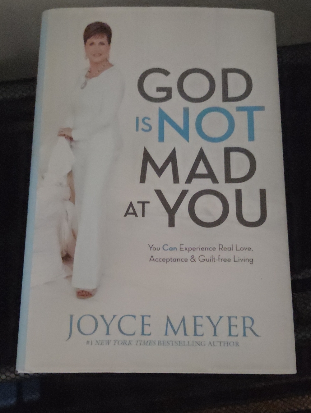 Joyce Meyer "God Is Not Mad at You" Hardcover Book - White/Blue